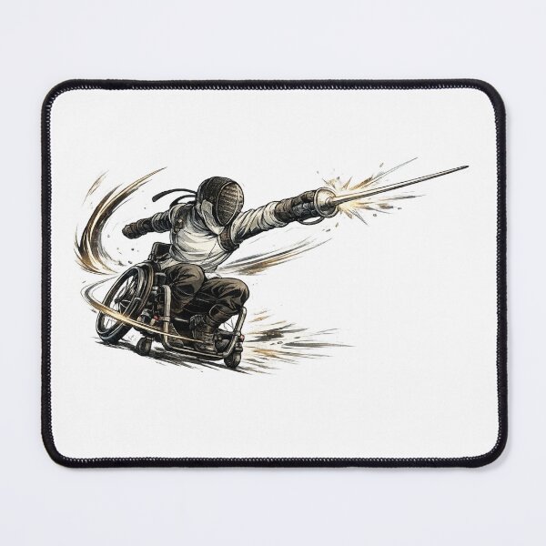 Item preview, Heroic Wheelchair Fencing Strike designed and sold by ChillCharmStudio.
