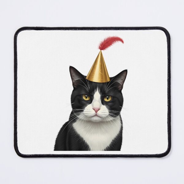 Item preview, Tuxedo Cat Party Hat designed and sold by k3rstman1.