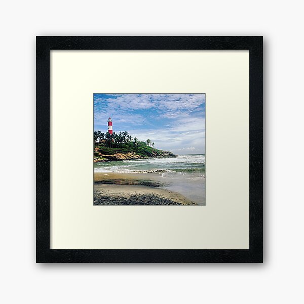 Item preview, Kovalam Beach and Lighthouse designed and sold by Bryony James.
