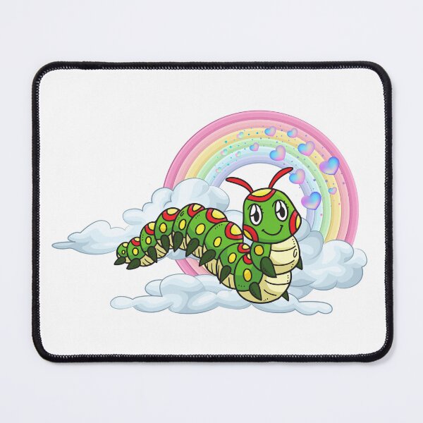 Item preview, Happy Caterpillar - Cute Green Caterpillar on Rainbow Cloud designed and sold by Love3Happy.