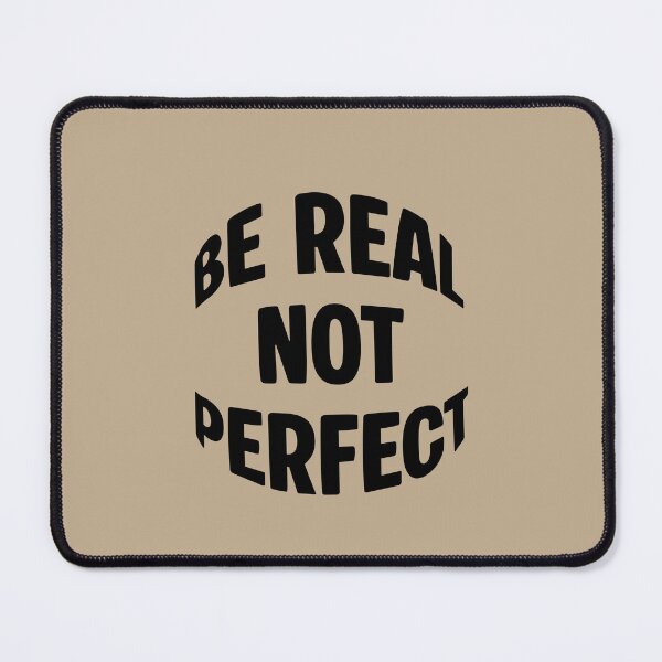 Item preview, Be Real, Not Perfect – Inspiring Minimalist Typography Design designed and sold by icreativestudio.