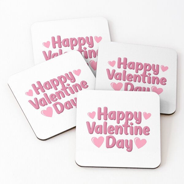 Item preview, Happy Valentine Day Cute Pink Typography designed and sold by MyWittyThings.