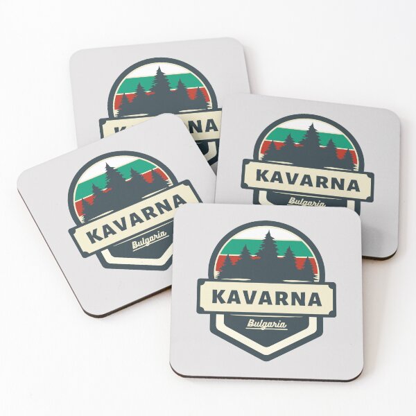 Item preview, Kavarna Bulgaria | Retro Vintage Travel Badge designed and sold by World Designs.