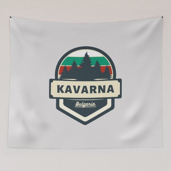 Item preview, Kavarna Bulgaria | Retro Vintage Travel Badge designed and sold by World Designs.