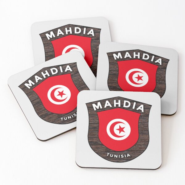 Item preview, Mahdia Tunisia | Flag Shield Travel Emblem designed and sold by World Designs.