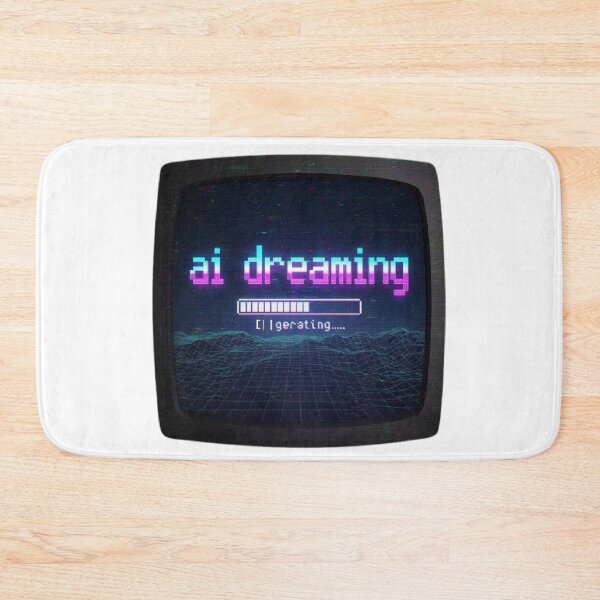 Item preview, AI Dreaming - Retro 90s Cyberpunk Glitch Tech Design designed and sold by RetroRascalStudio.