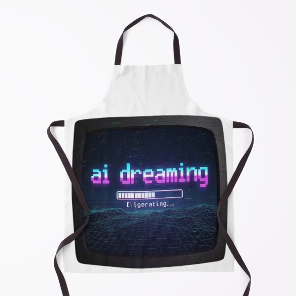 Item preview, AI Dreaming - Retro 90s Cyberpunk Glitch Tech Design designed and sold by RetroRascalStudio.