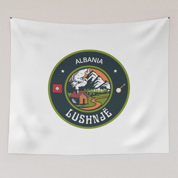 Item preview, Lushnjë Albania | Green Travel Emblem designed and sold by World Designs.