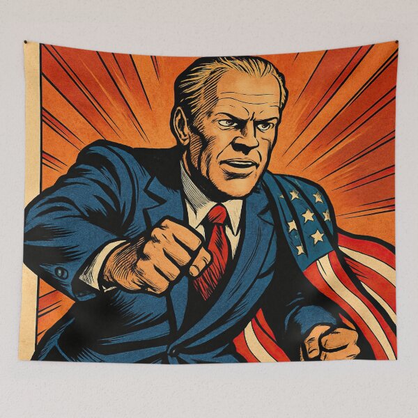 Item preview, Gerald Ford, leader | Comics stylCartoone -  designed and sold by ComicsFactory.