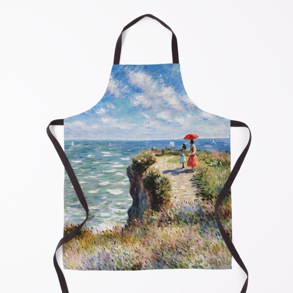 Item preview, Cliff Walk at Pourville - Strolling Amidst the Sea Breeze designed and sold by artdesignsnow.