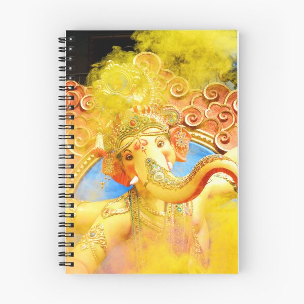 Item preview, Festive Ganesha in Yellow Gulal Smoke designed and sold by ISOmetricStudio.