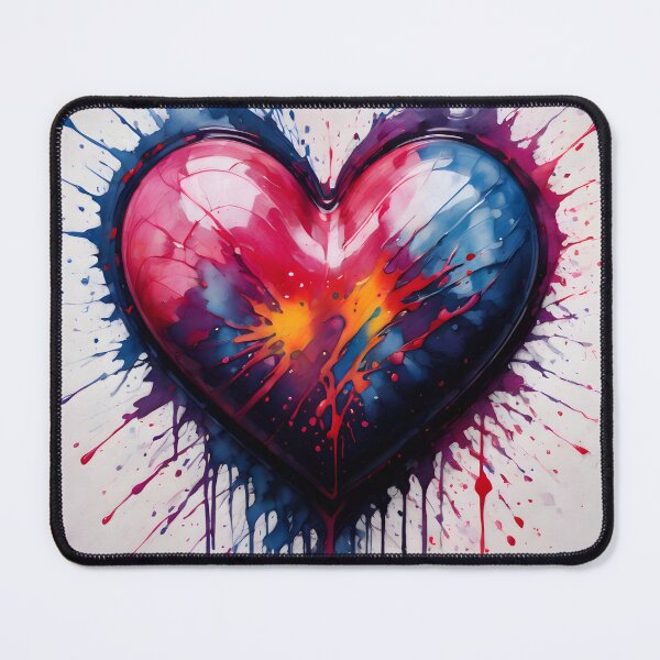 Item preview, Color Splash Heart Art designed and sold by KeiraSlackDesigns.