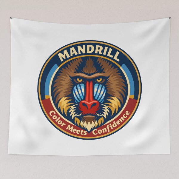 Item preview, Mandrill Primate – Color and Social Power designed and sold by WildlifeInc.