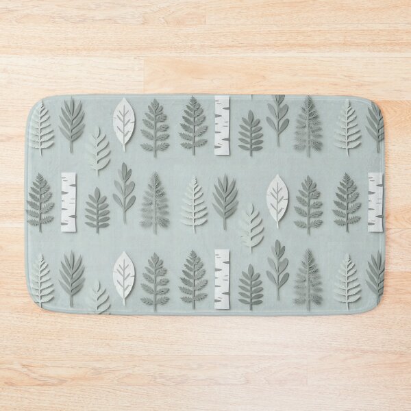 Item preview, Scandinavian Paper-Cut Leaves — Minimal Botanical Grey & White Set designed and sold by Soulharmony.