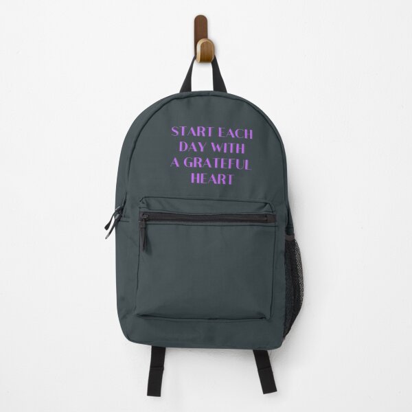 Item preview, Start Each Day with a Grateful Heart – Purple Inspirational Quote Design designed and sold by icreativestudio.