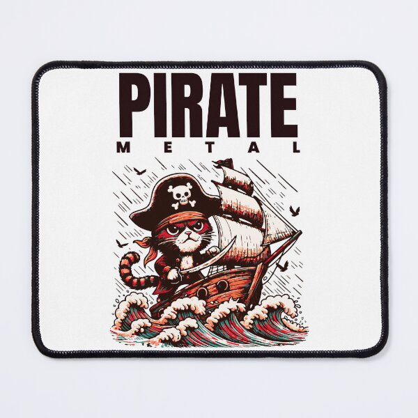 Item preview, Pirate Metal Cat – Heavy Metal Kitty on the High Seas designed and sold by onlin3boutiqu3.