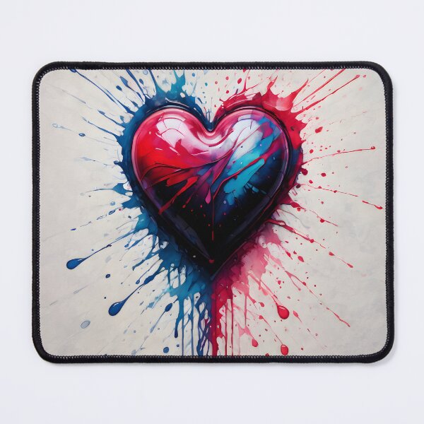 Item preview, Color Splash Heart Art designed and sold by KeiraSlackDesigns.
