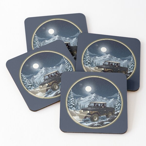 Item preview, Winter Pickup Adventure Moonlit Badge designed and sold by xofi.