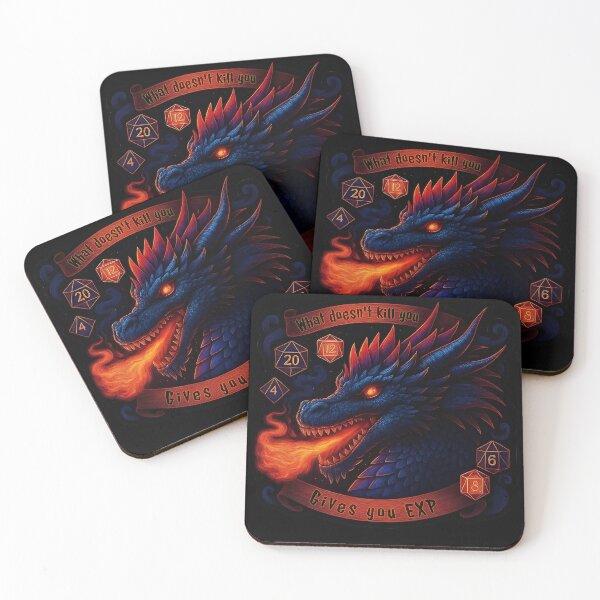 Item preview, What doesn't kill you gives you exp, Dunegons & Dragons, DnD D&D designed and sold by Boardgameo.