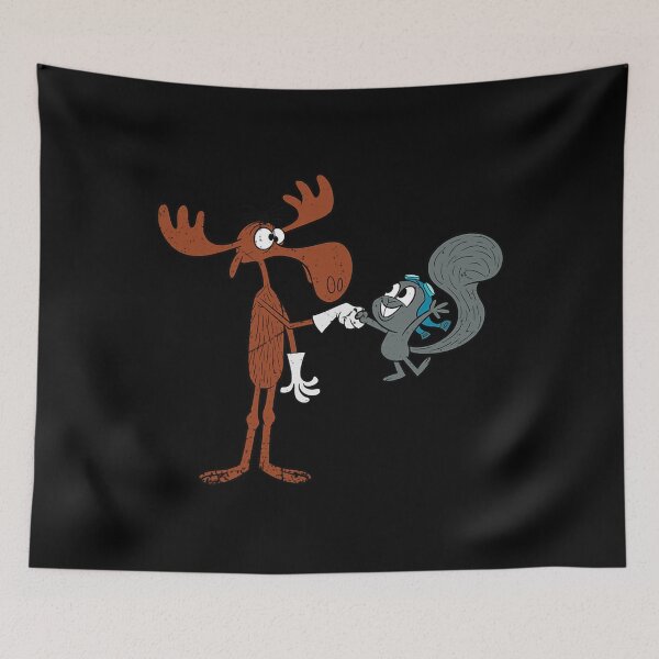 Item preview, Bullwinkle And Rocky Authentic Distressed  designed and sold by Traditional Gujarat.