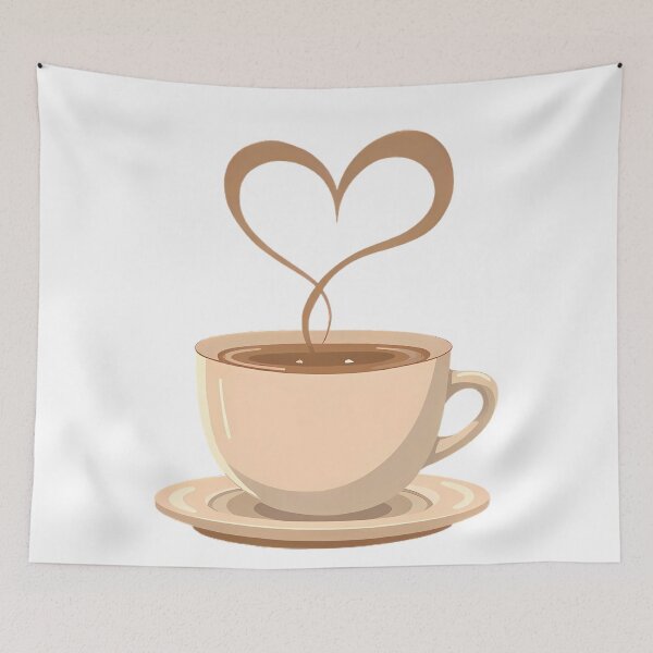 Item preview, Heartwarming Coffee Cup: Steam Forms a Loving Heart designed and sold by LuxePrintz.