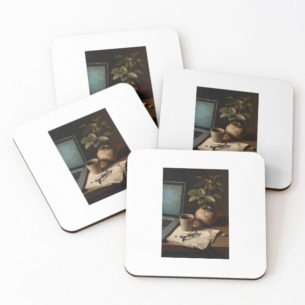 Item preview, Digital Age Dutch Master Art / The Remote Worker Vanitas designed and sold by PictorialWhimsy.
