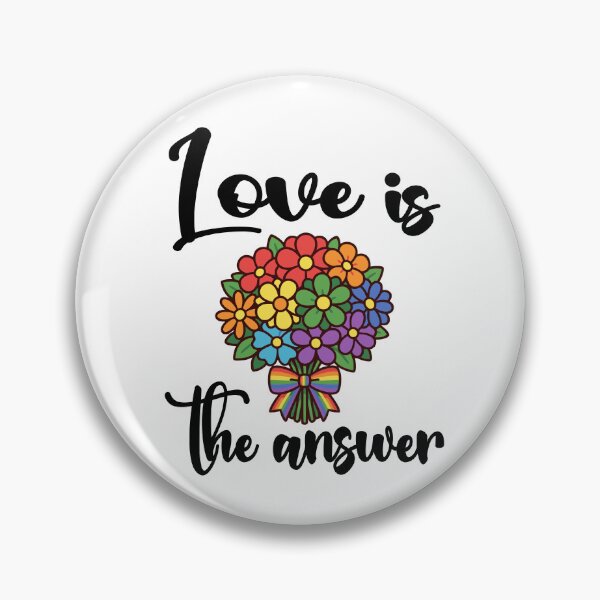 Item preview, Love is the answer LGBTQ design designed and sold by Colorfulman.