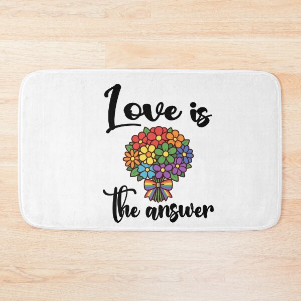 Item preview, Love is the answer LGBTQ design designed and sold by Colorfulman.