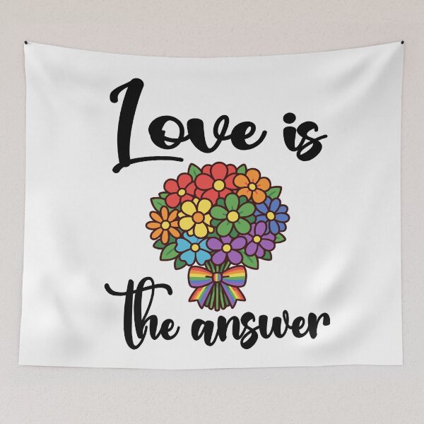 Item preview, Love is the answer LGBTQ design designed and sold by Colorfulman.
