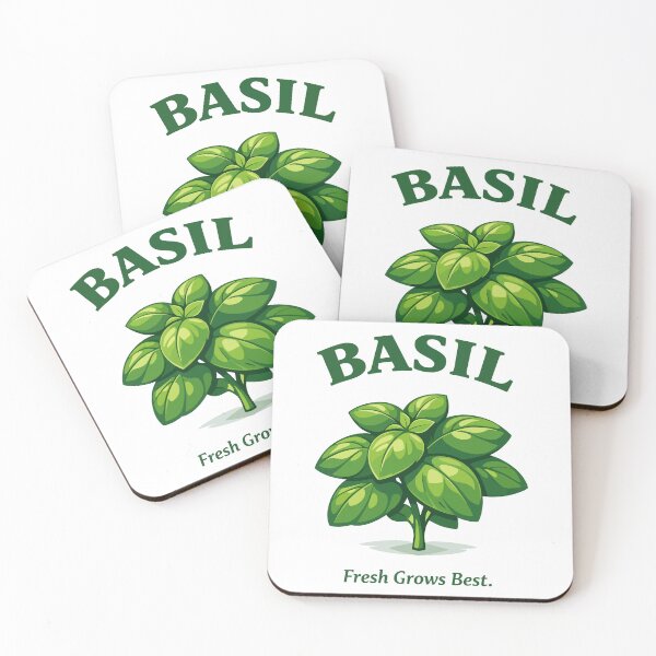 Item preview, Basil Plant – Aromatic Culinary Herb Botanical designed and sold by WildlifeInc.