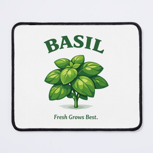 Item preview, Basil Plant – Aromatic Culinary Herb Botanical designed and sold by WildlifeInc.
