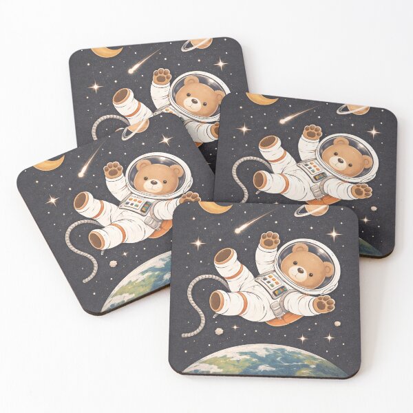 Item preview, Minimalist Astronaut Bear | Symbolic Space Illustration designed and sold by DrizzyV.