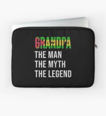 Sao Tomean Grandpa The Man The Myth The Legend, Gift For Sao Tomean Granddad From Sao Tome And Principe - Sao Tome And Principe Flag in Grandpa Laptop Sleeve