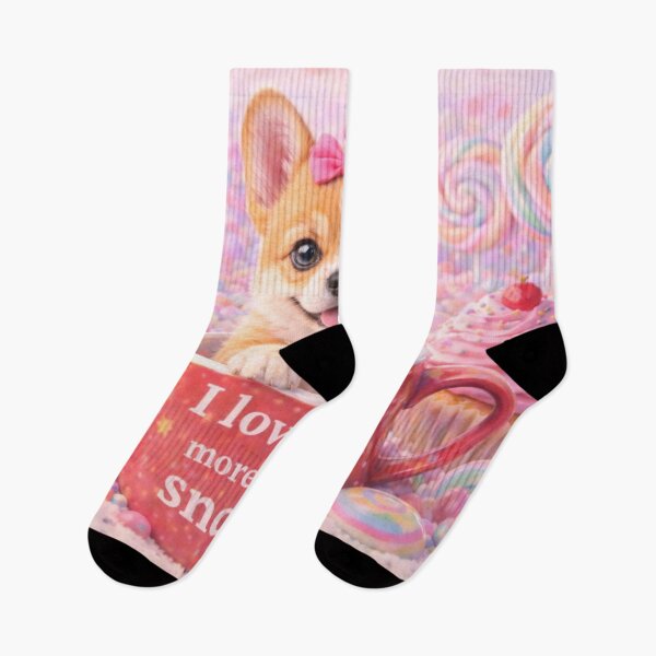 Item preview, Corgi Puppy Loves Snacks designed and sold by GivingJoy.