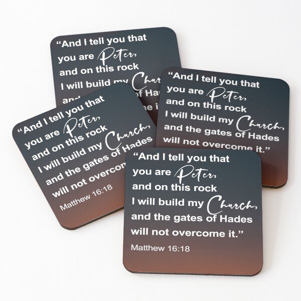 Item preview, Matthew 16:18 | Jesus Scripture quote | Motivational Bible Verse  designed and sold by subarashii11.