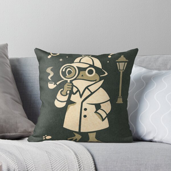 Item preview, Minimalist Frog Detective | Two Color Symbolic Illustration designed and sold by DrizzyV.