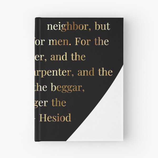 Item preview, Hesiod Quote Gold Gradient In Heart designed and sold by TheIconSmith.