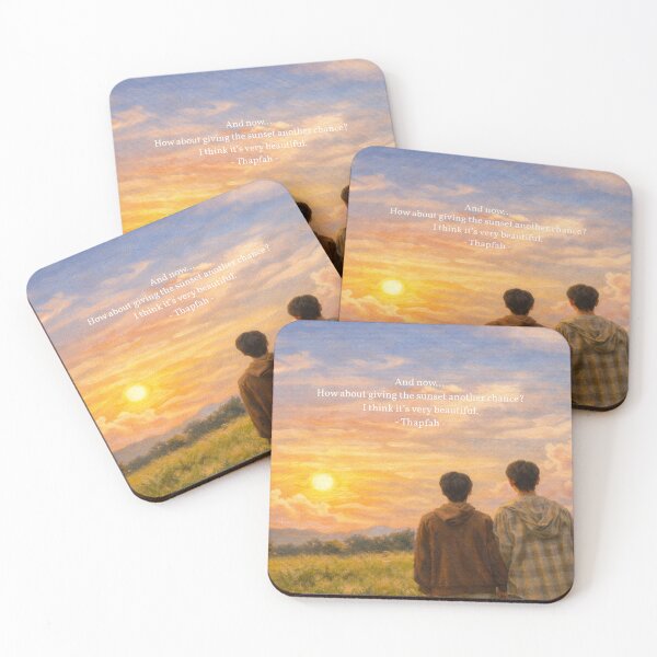 Item preview, JimmySea Magic Prophecy – BL Drama Inspired Sunset Couple Art | Dreamy Romantic Painting designed and sold by Meiyi Digitals Co.