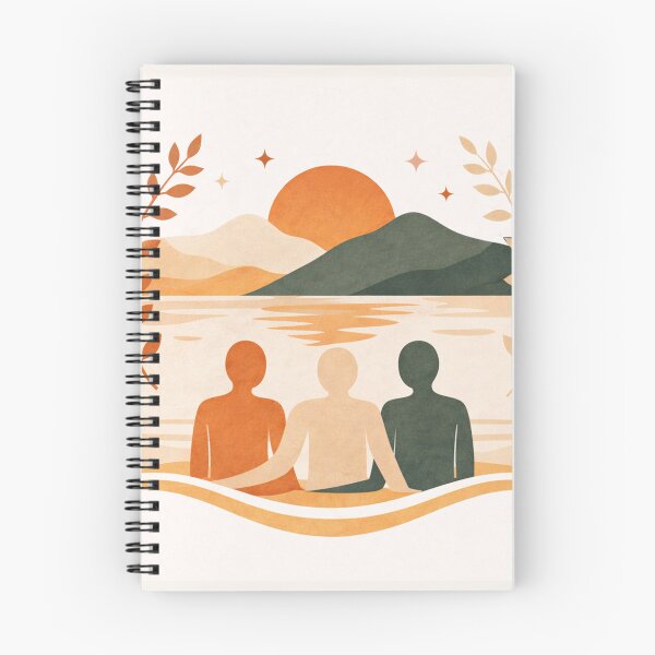 Item preview, Abstract Togetherness Art Print | Minimalist Human Connection Poster designed and sold by DrizzyV.
