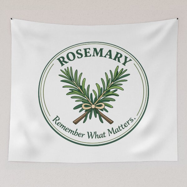 Item preview, Rosemary Herb – Symbolic Mediterranean Botanical designed and sold by WildlifeInc.