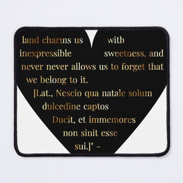 Item preview, Ovid Quote Gold Gradient In Heart designed and sold by TheIconSmith.