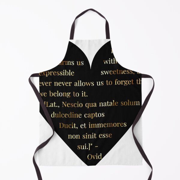Item preview, Ovid Quote Gold Gradient In Heart designed and sold by TheIconSmith.