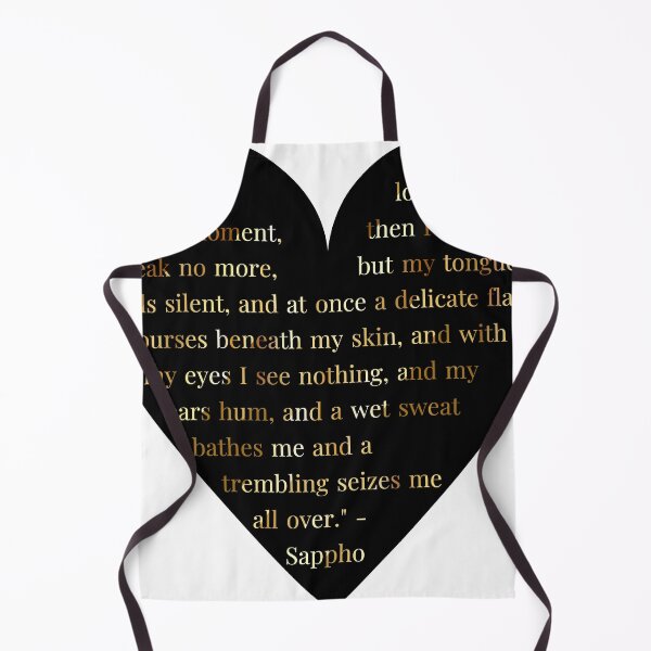 Item preview, Sappho Quote Gold Gradient In Heart designed and sold by TheIconSmith.