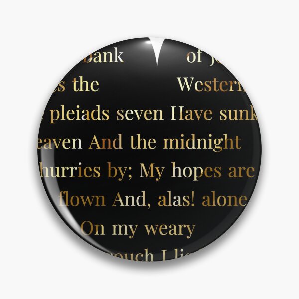 Item preview, Sappho Quote Gold Gradient In Heart designed and sold by TheIconSmith.