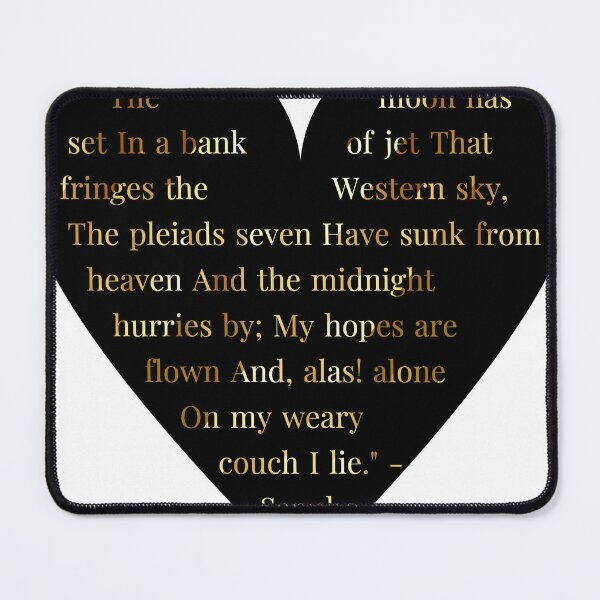 Item preview, Sappho Quote Gold Gradient In Heart designed and sold by TheIconSmith.