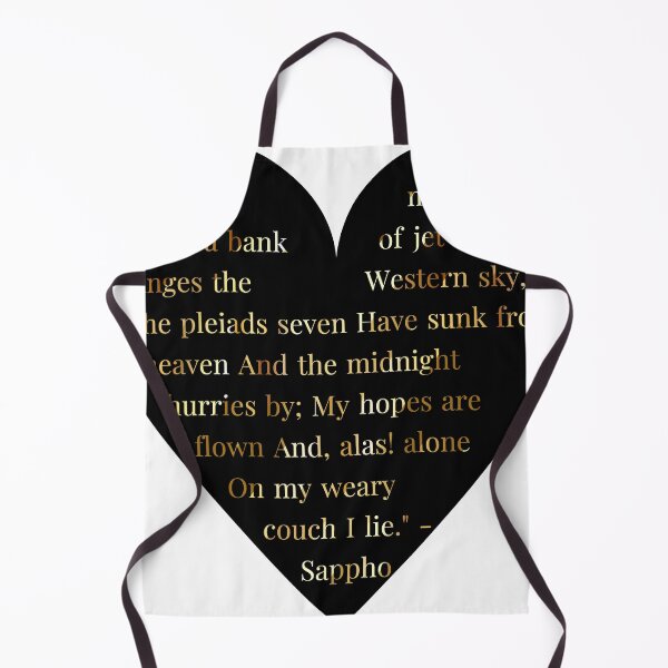 Item preview, Sappho Quote Gold Gradient In Heart designed and sold by TheIconSmith.