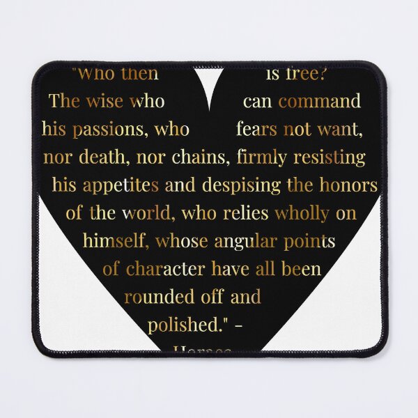 Item preview, Horace Quote Gold Gradient In Heart designed and sold by TheIconSmith.