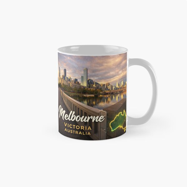Item preview, Golden Reflections — Melbourne on the Yarra designed and sold by SmashedApples.