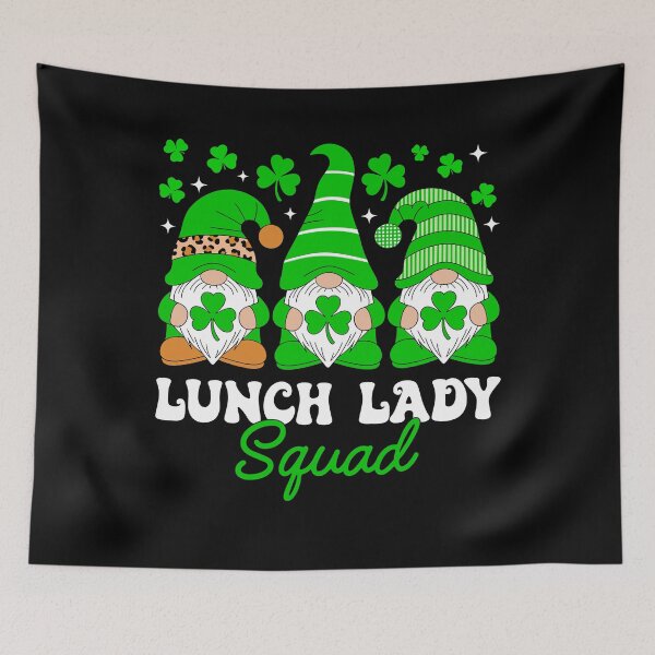 Item preview, Lunch Lady Squad St Patricks Day Gnomes designed and sold by KroghDs.