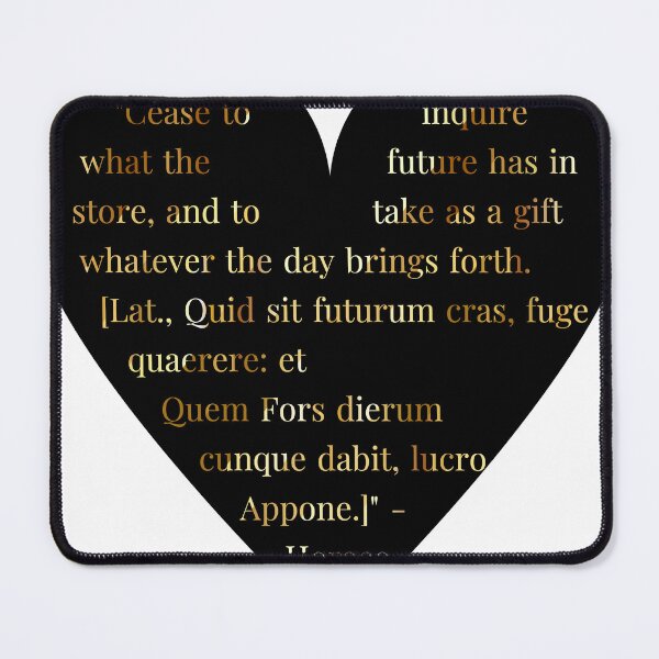 Item preview, Horace Quote Gold Gradient In Heart designed and sold by TheIconSmith.